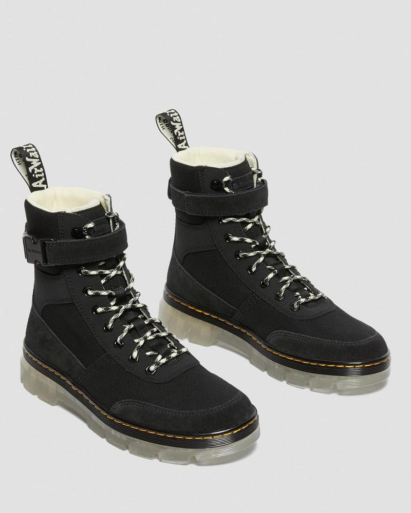 Black Men's Dr Martens Combs Tech Iced Casual Boots | CA 463KOR